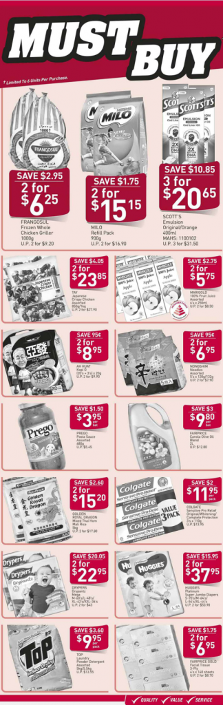 NTUC FairPrice Singapore Your Weekly Saver Promotions 17-23 Aug 2017 | Why Not Deals