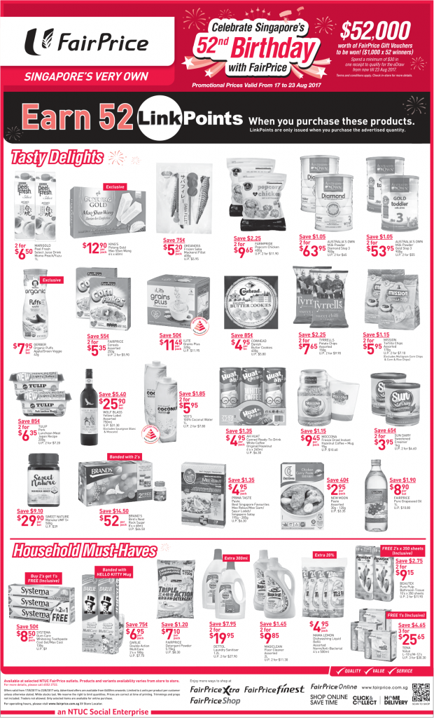 NTUC FairPrice Singapore Your Weekly Saver Promotions 17-23 Aug 2017 | Why Not Deals 5