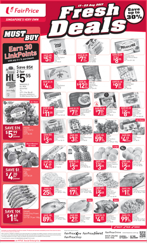 NTUC FairPrice Singapore Your Weekly Saver Promotions 17-23 Aug 2017 | Why Not Deals 8