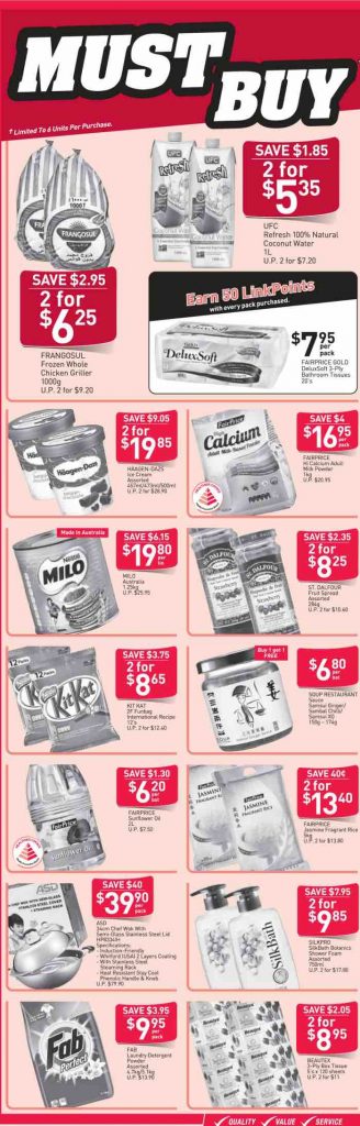 NTUC FairPrice Singapore Your Weekly Saver Promotions 3-9 Aug 2017 | Why Not Deals 1