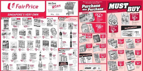 NTUC FairPrice Singapore Your Weekly Saver Promotions 3-9 Aug 2017