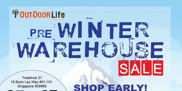 Outdoor Life Singapore Pre Winter Warehouse Sale Up to 80% Off Promotion 25-27 Aug 2017