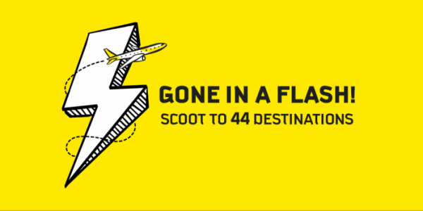 Scoot 4 Days Flash Sale to 44 Destinations Promotion 31 Aug – 3 Sep 2017