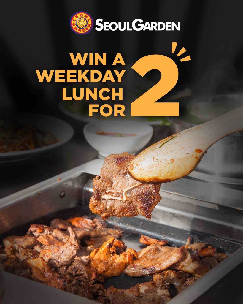 Seoul Garden Stand to Win Weekday Lunch for 2 Facebook Contest ends 1 Sep 2017 | Why Not Deals