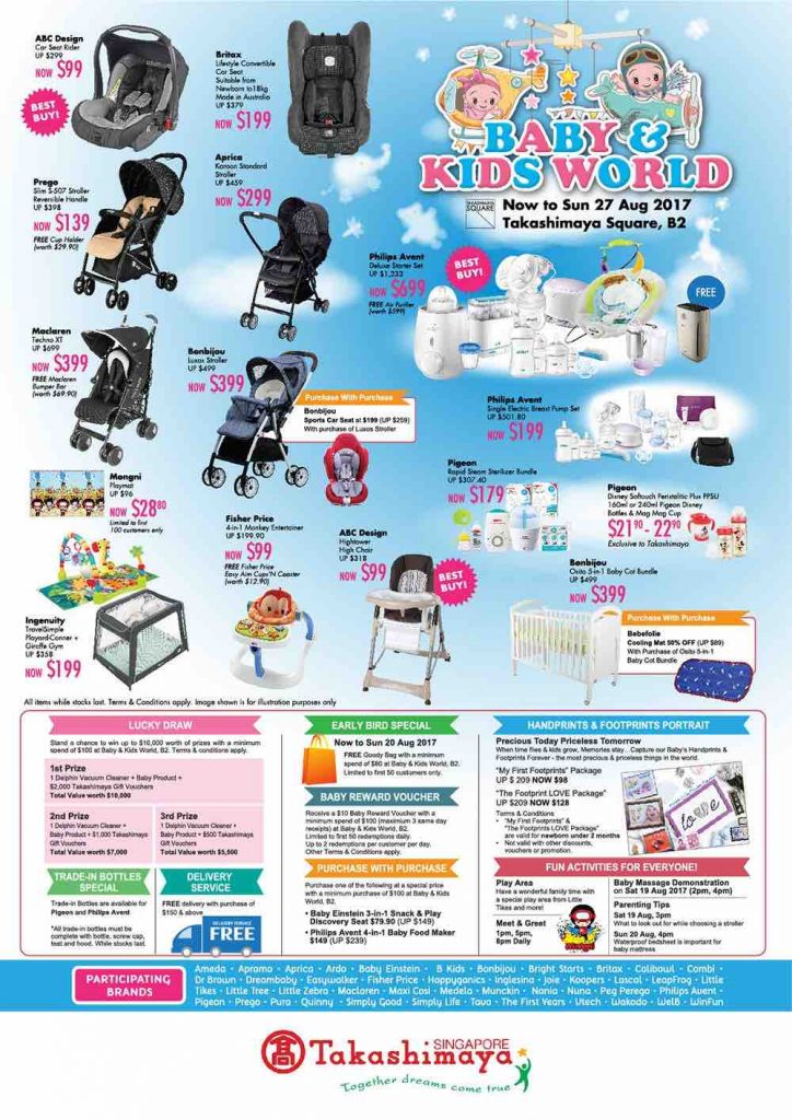 Takashimaya Singapore Baby & Kids World Promotion 16-27 Aug 2017 | Why Not Deals 6