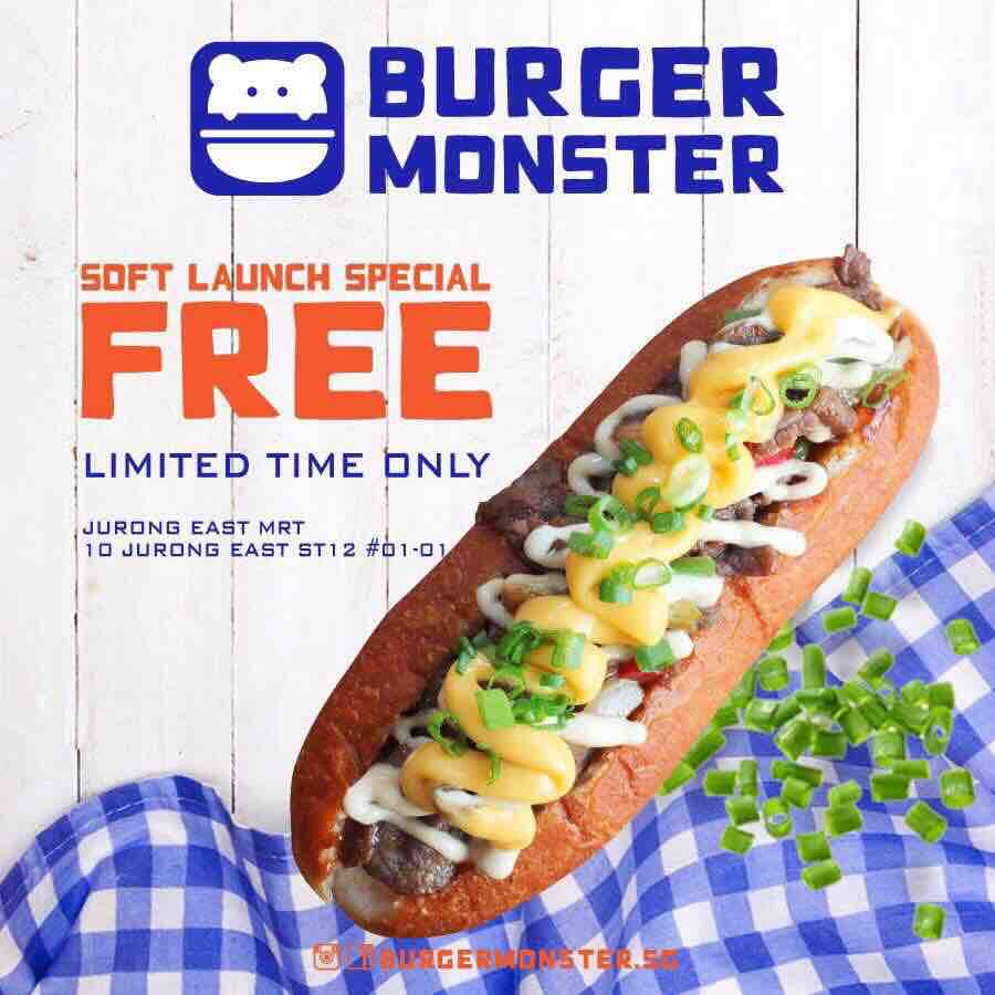 Burger Monster FREE 100 Bulgogi Beef Rolls Singapore Promotion 15-30 Sep 2017 | Why Not Deals
