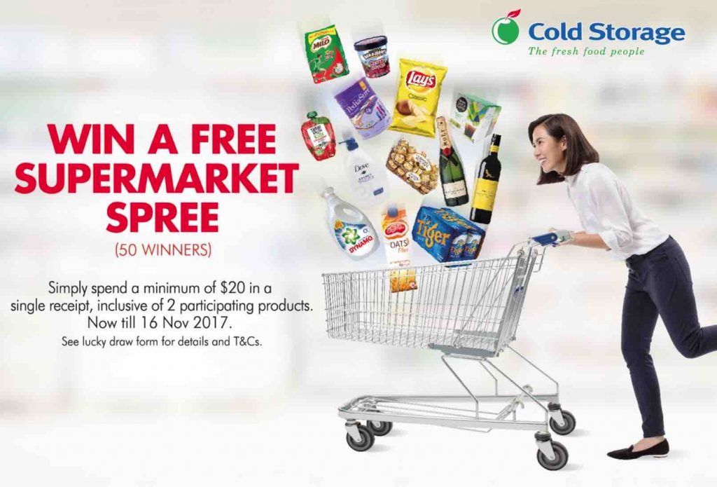 Cold Storage Singapore Supermarket Spree is back from 31 Aug - 16 Nov 2017 | Why Not Deals