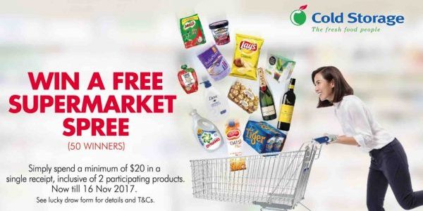 Cold Storage Singapore Supermarket Spree is back from 31 Aug – 16 Nov 2017
