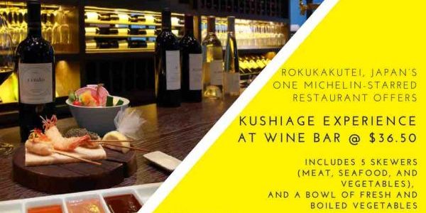 Ginza Rokukakutei Singapore Kushiage Experience Promotion 2-30 Sep 2017