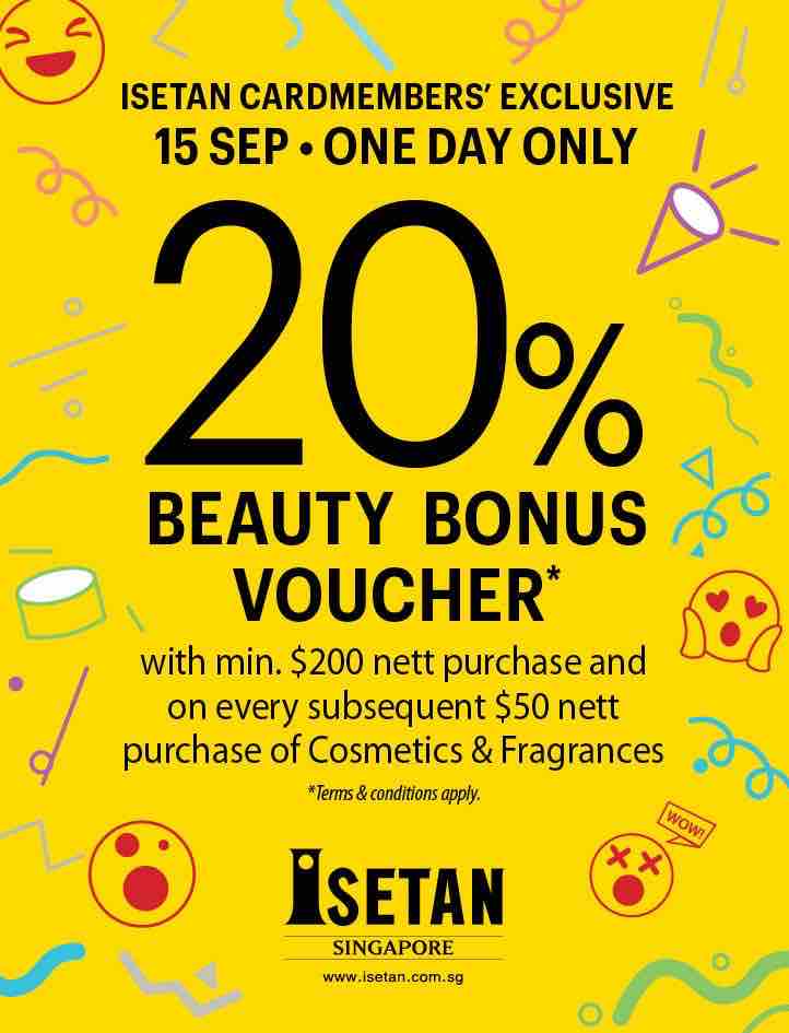 Isetan Private Sale for Cardmembers Up to 20% Off Promotion 15-17 Sep 2017 | Why Not Deals 19