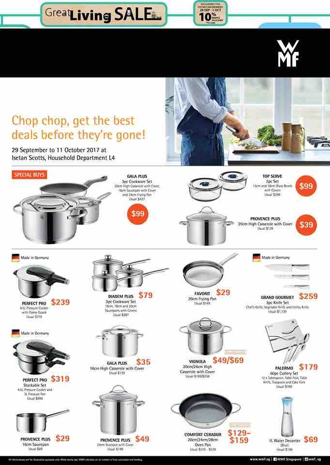 Isetan Singapore Great Living Sale Promotion 29 Sep - 12 Oct 2017 | Why Not Deals