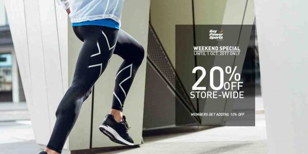 Key Power Sports Singapore Weekend Special 20% Off Promotion ends 1 Oct 2017