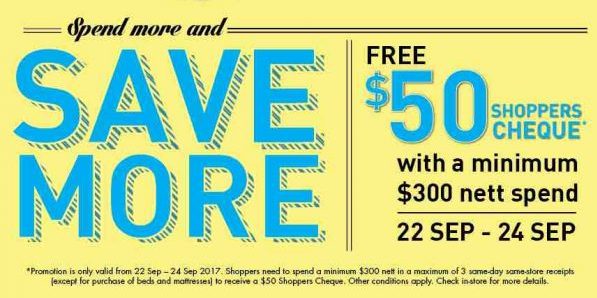 METRO Singapore Spend More and Save More Promotion 22-24 Sep 2017