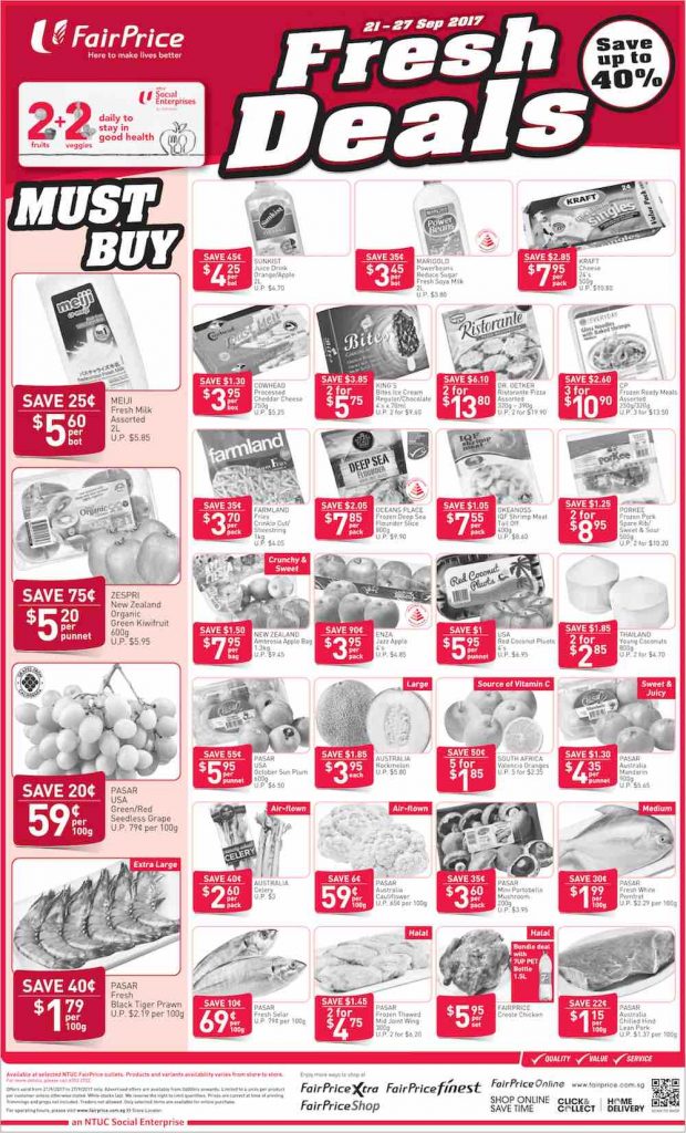 NTUC FairPrice Singapore Your Weekly Saver Promotion 21-27 Sep 2017 | Why Not Deals 3