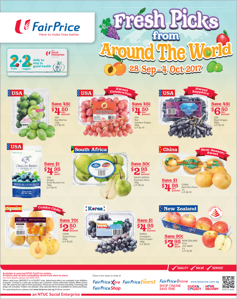 NTUC FairPrice Singapore Your Weekly Saver Promotion 28 Sep - 4 Oct 2017 | Why Not Deals 4