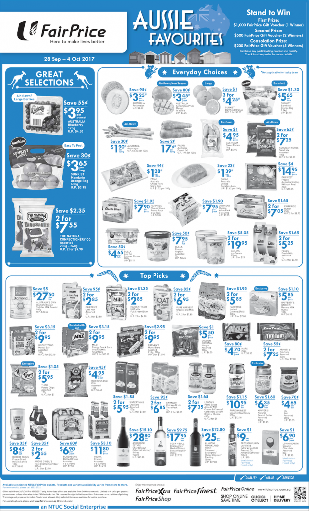 NTUC FairPrice Singapore Your Weekly Saver Promotion 28 Sep - 4 Oct 2017 | Why Not Deals 5