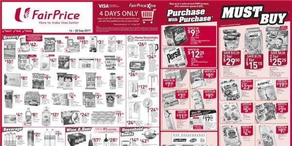 NTUC FairPrice Singapore Your Weekly Saver Promotions 14-20 Sep 2017
