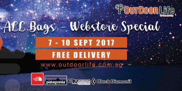 Outdoor Life Singapore Webstore Special 15% Off Promotion 7-10 Sep 2017