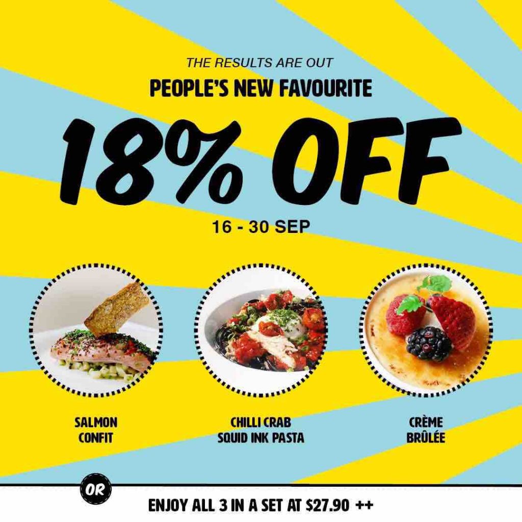 Saveur Singapore People's New Favourite 18% Off Promotion 16-30 Sep 2017 | Why Not Deals
