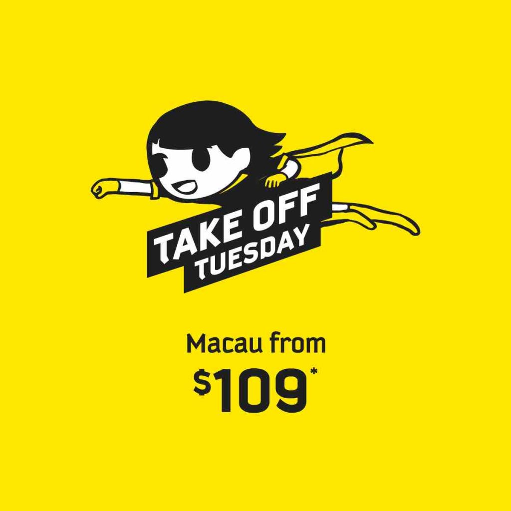 Scoot Singapore Take Off Tuesday Macau from $109 Promotion 12 Sep 2017 | Why Not Deals 1
