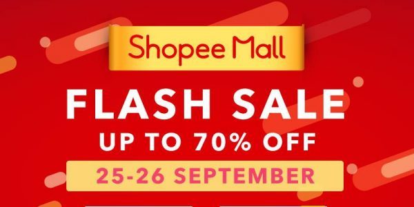 Shopee Singapore Flash Sale Up to 70% Off Promotion 25-26 Sep 2017