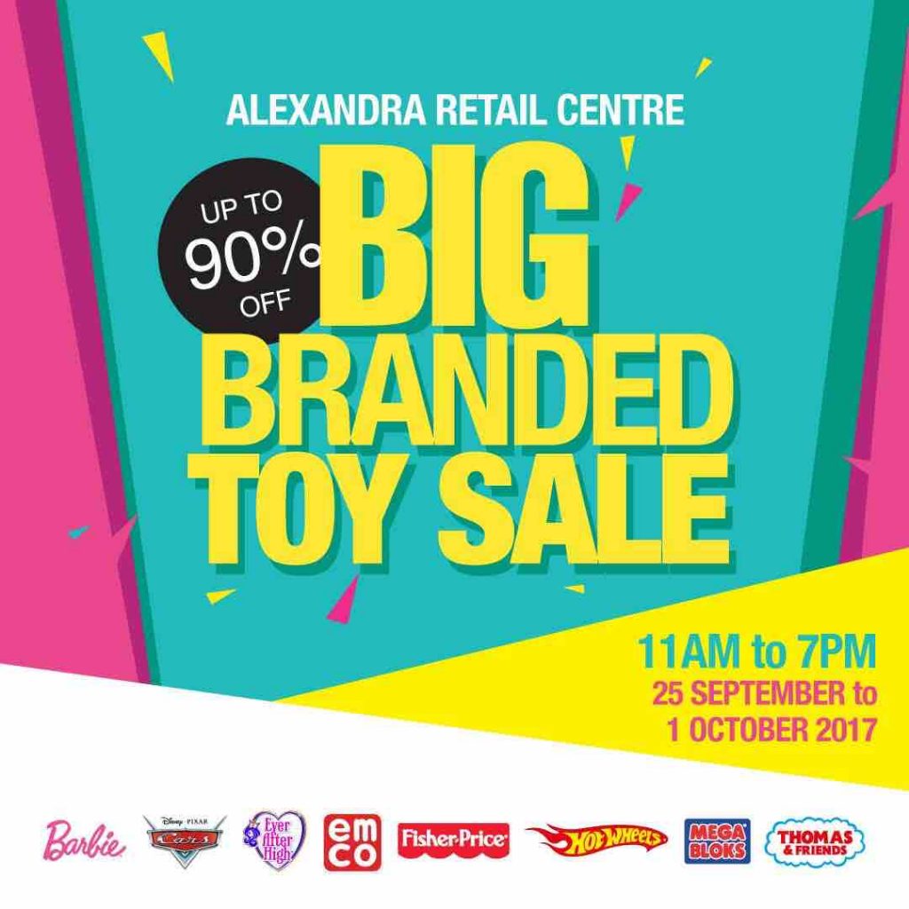 Singapore Big Branded Toy Sale Up to 90% Off Promotion 25 Sep - 1 Oct 2017 | Why Not Deals