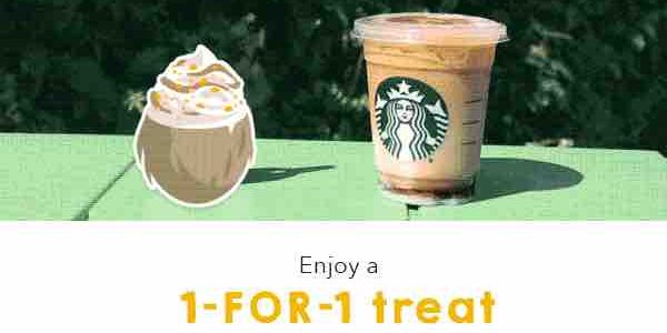 Starbucks Singapore 1-for-1 Venti-sized Beverage Promotion 18-21 Sep 2017