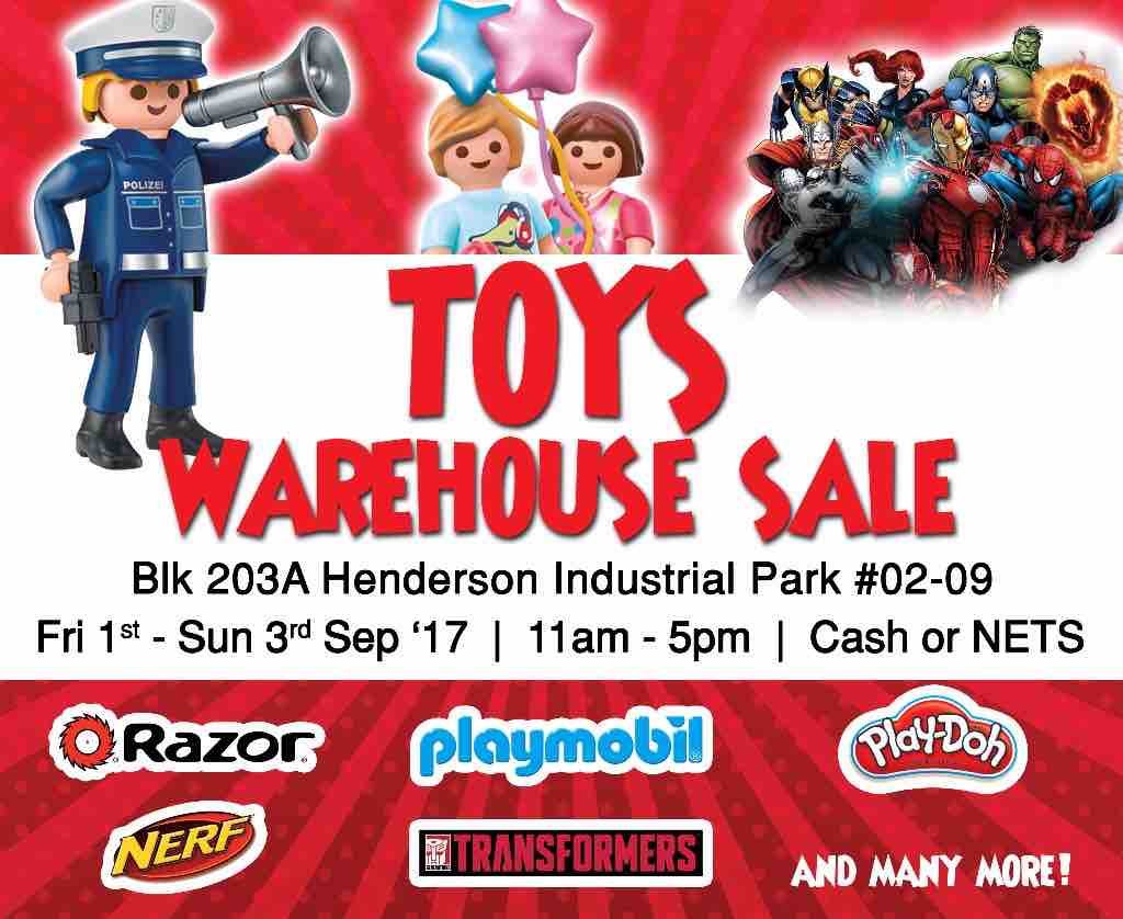 The Henderson Toys Warehouse Sale is Back from 1-3 Sep 2017 | Why Not Deals