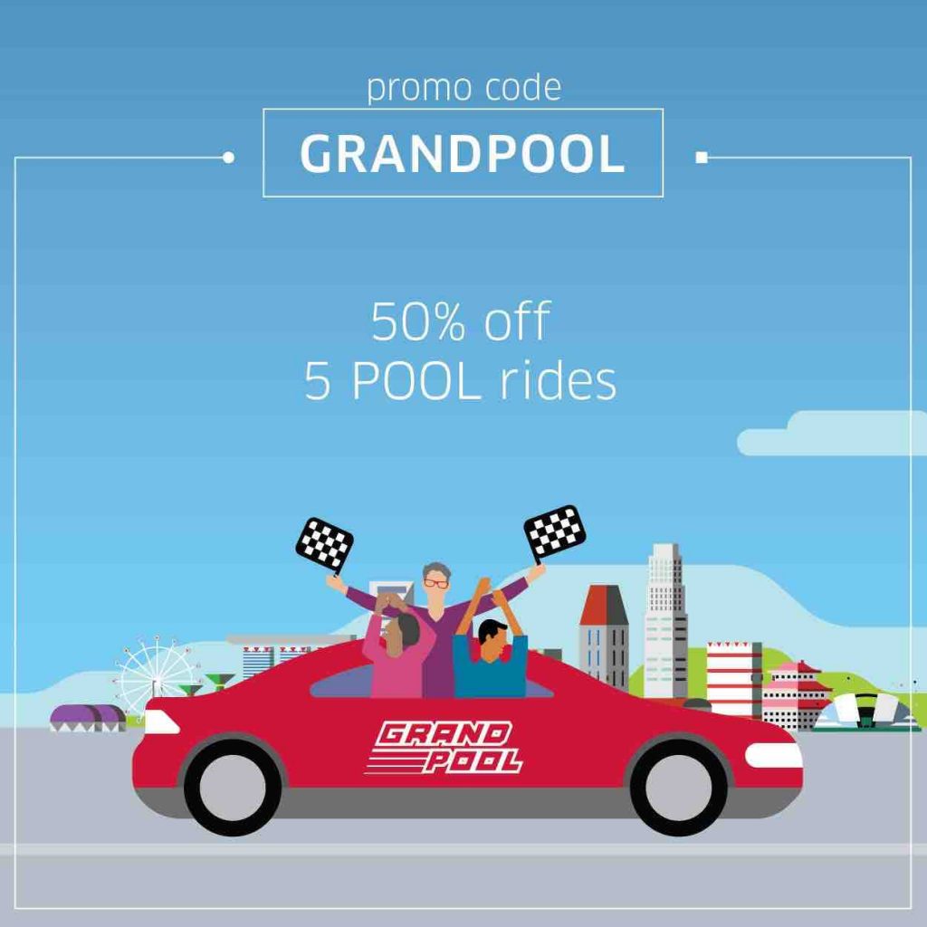 Uber Singapore Race Week Up to 50% Off GRANDPOOL Promo Code 14-17 Sep 2017 | Why Not Deals