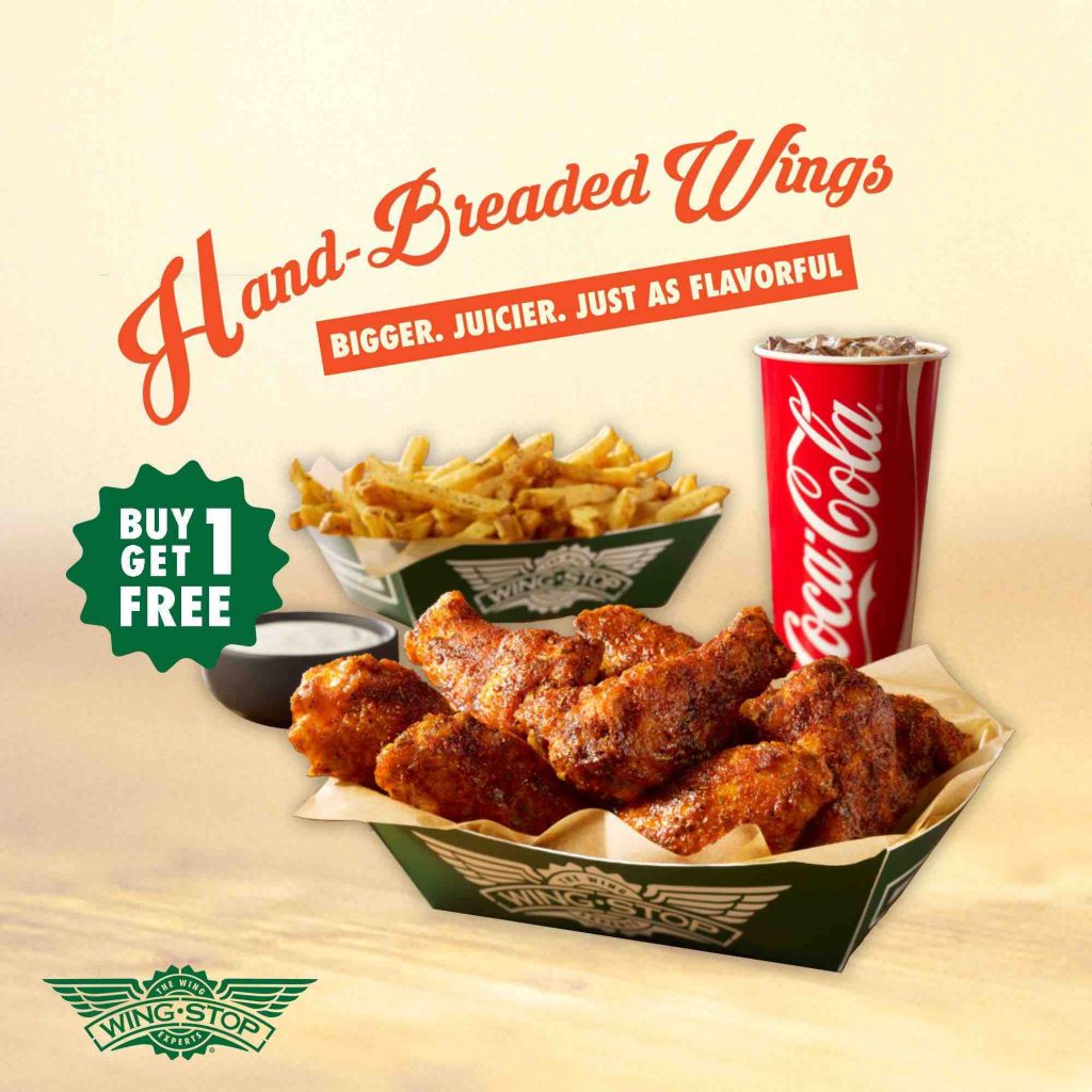 Wingstop Singapore Buy 1 Get 1 FREE Promotion 9-17 Sep 2017 | Why Not Deals