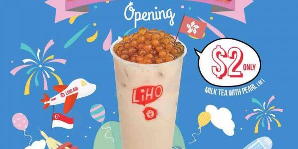 LiHo Singapore $2 Milk Tea with Pearls Promotion 31 Oct – 30 Nov 2017