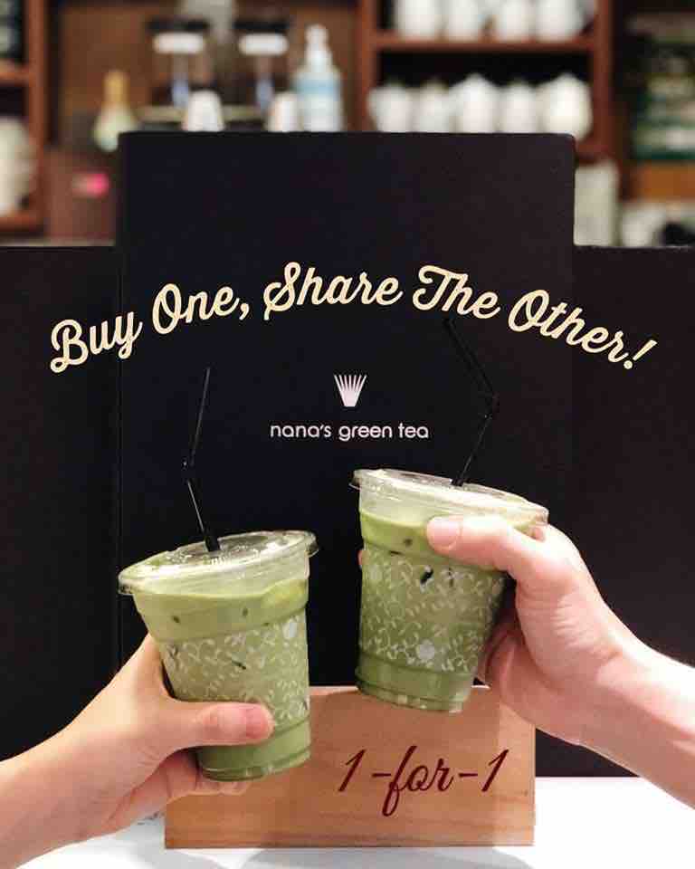 Nana's Green Tea Singapore 3 Days 1-for-1 Matcha Latte Promotion 23-25 Oct 2017 | Why Not Deals