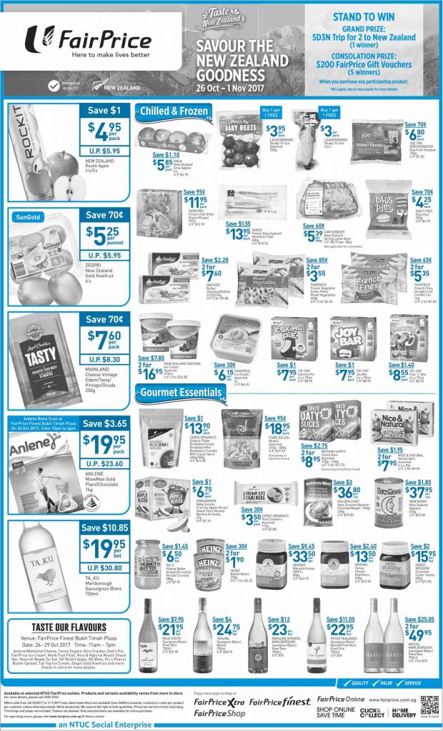 NTUC FairPrice Singapore Your Weekly Saver Promotion 26 Oct - 1 Nov 2017 | Why Not Deals 2
