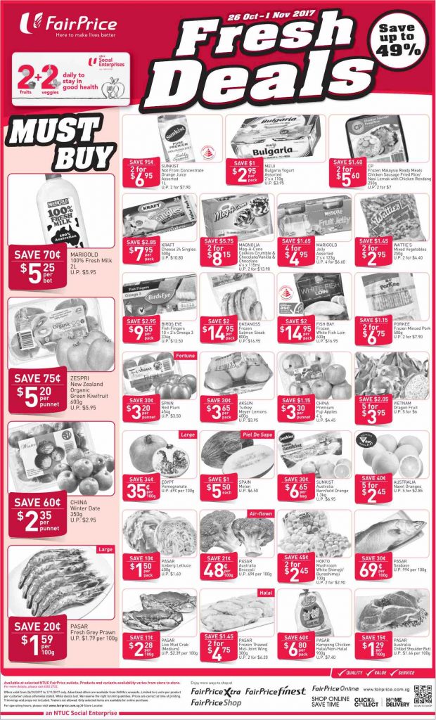 NTUC FairPrice Singapore Your Weekly Saver Promotion 26 Oct - 1 Nov 2017 | Why Not Deals 4