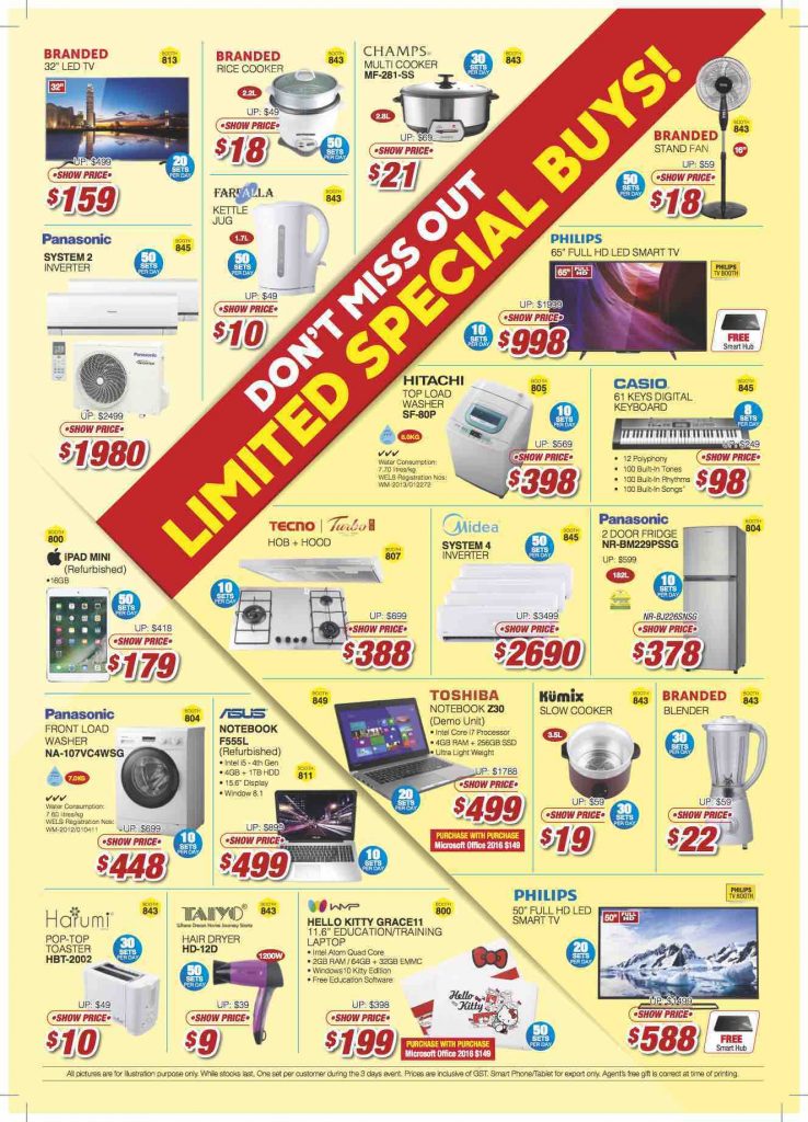 Singapore Consumer Electronics Fair Up to 90% Off Promotion 20-22 Oct 2017 | Why Not Deals 2