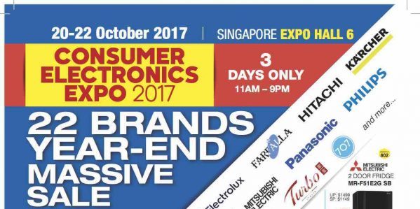 Singapore Consumer Electronics Fair Up to 90% Off Promotion 20-22 Oct 2017