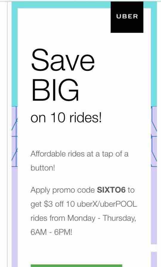 Uber Singapore $3 Off 10 uberX/uberPOOL Rides Promo Codes 16-19 Oct 2017 | Why Not Deals