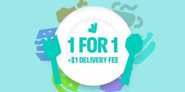 Deliveroo Singapore $1 Delivery and 1-for-1 Promotion 3-12 Nov 2017