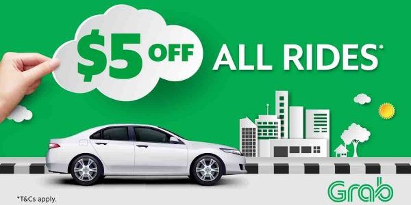 Enjoy $5 Off Grab Rides 8am to 11:59pm with TAKE5 Promo Code 6-12 Nov 2017