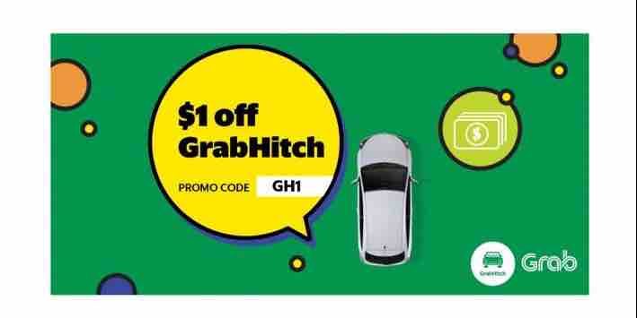Grab Singapore $1 Off GrabHitch Rides with GH1 Promo Code 22-28 Nov 2017
