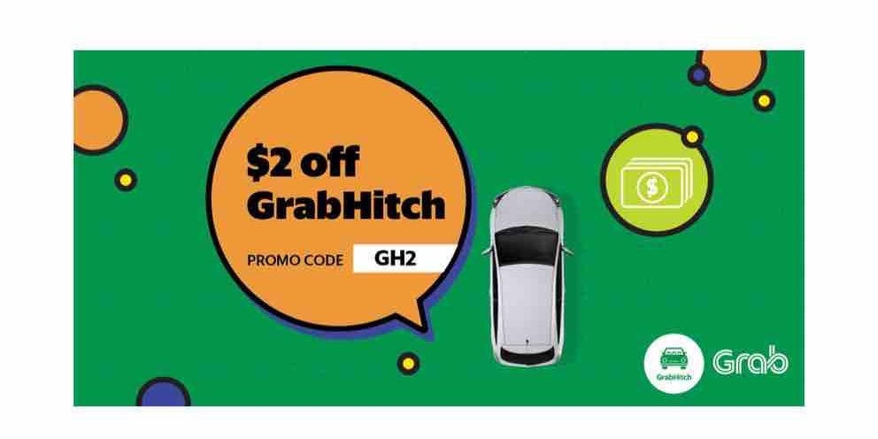 Grab Singapore $2 Off GrabHitch Rides with GH2 Promo Code 22-28 Nov 2017