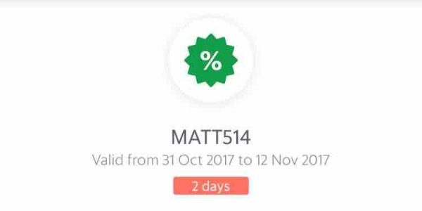 Grab Singapore $5 Off Grab Rides with MATT514 Promo Code 31 Oct – 12 Nov 2017