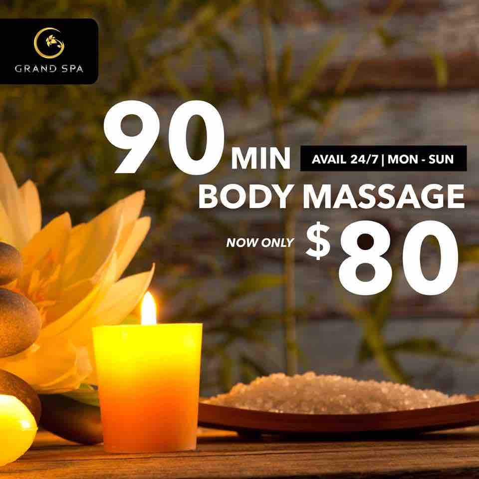 Grand Spa Singapore 24/7 All Day, Everyday Massage Promotion ends 31 Dec 2017 | Why Not Deals 1