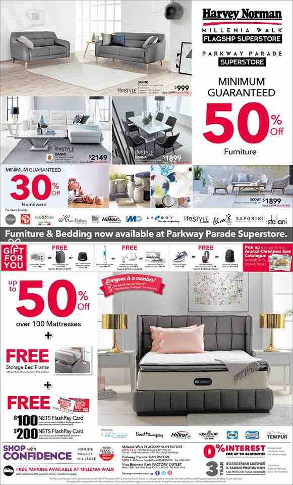 Harvey Norman Singapore Annual Christmas Sale 50% Off Promotion 25 Nov - 1 Dec 2017 | Why Not Deals