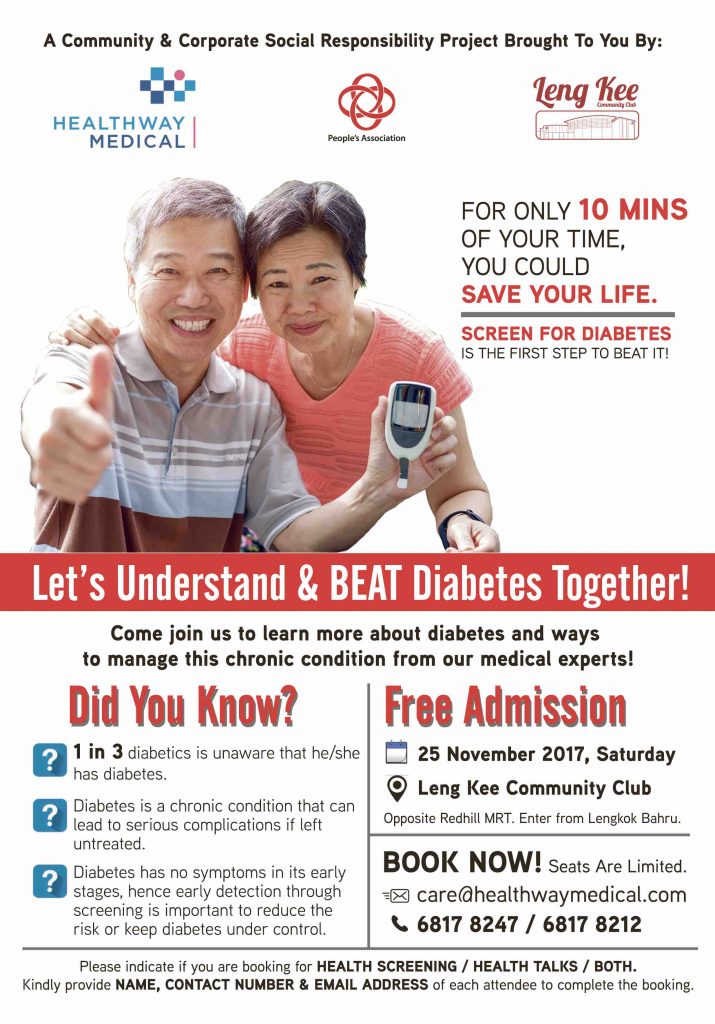 Let’s Understand & BEAT Diabetes Together with Healthway Medical on 25 Nov 2017 | Why Not Deals 1