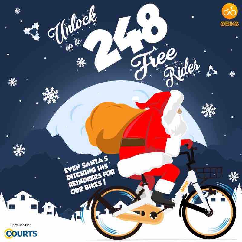 oBike x COURTS Singapore Facebook Like & Share Promotion 25-29 Nov 2017 | Why Not Deals
