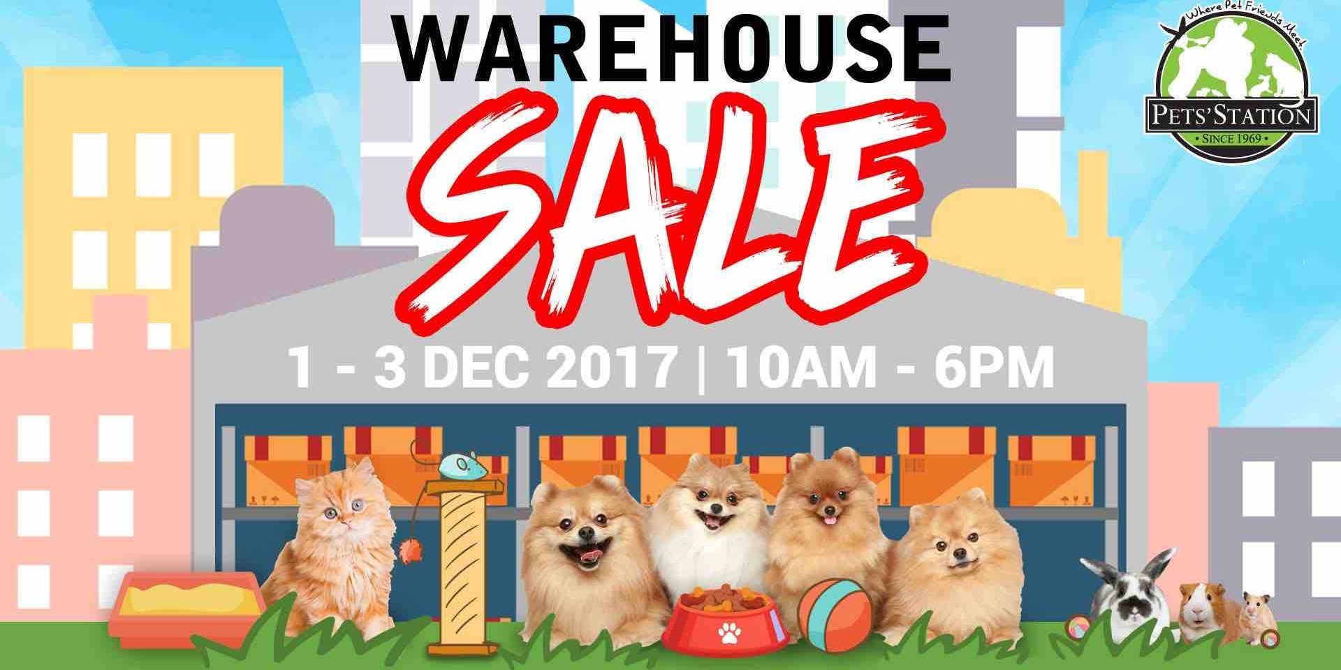 Pets Station Singapore Warehouse Sale Up to 80% Off Promotion 1-3 Dec 2017