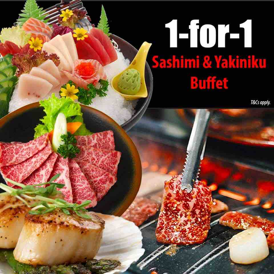 Tenkaichi Yakiniku Singapore 1-for-1 Sashimi & Yakiniku Buffet ends 31 Dec 2017 | Why Not Deals