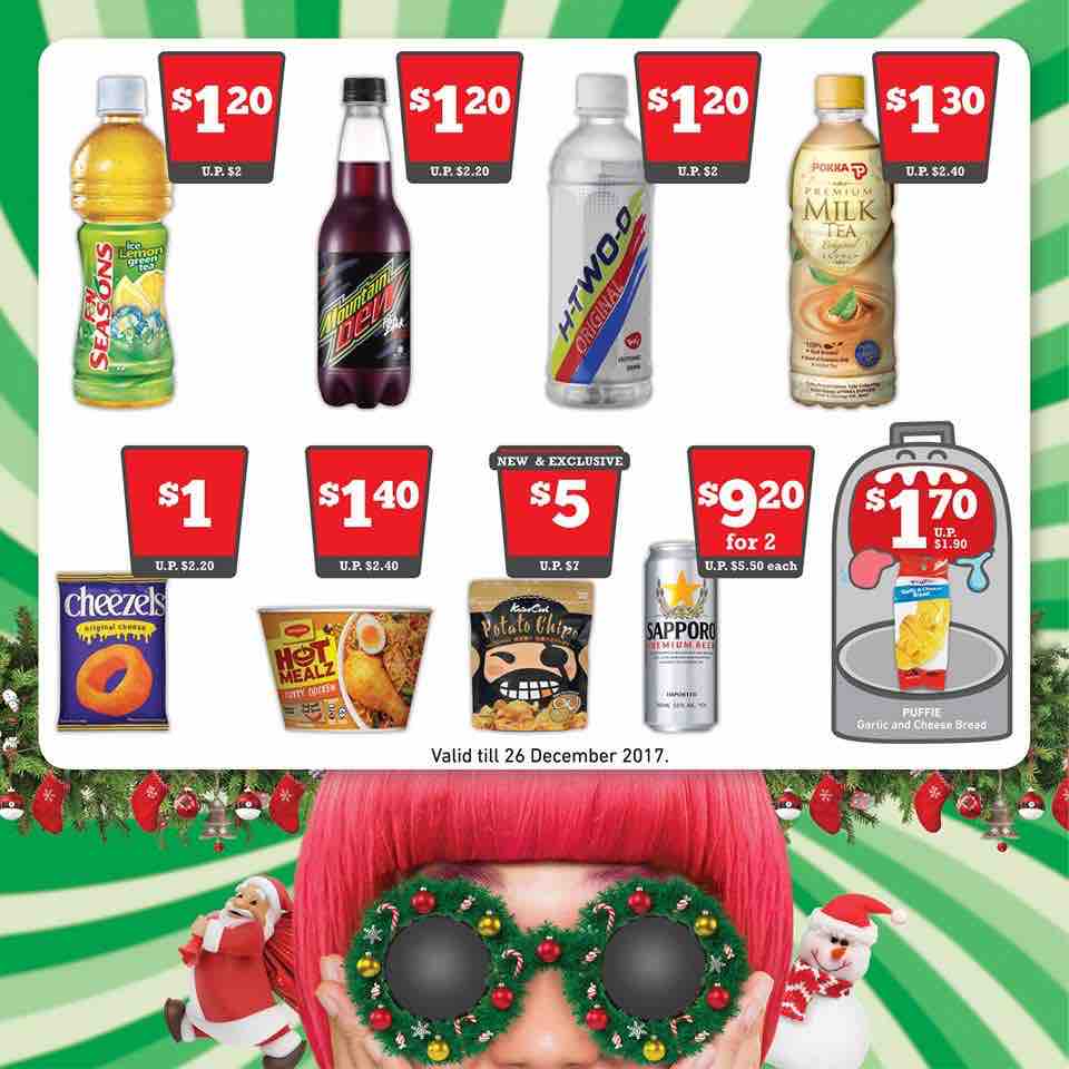 7-11 Singapore Crazy Christmas Deals Promotion ends 26 Dec 2017 | Why Not Deals