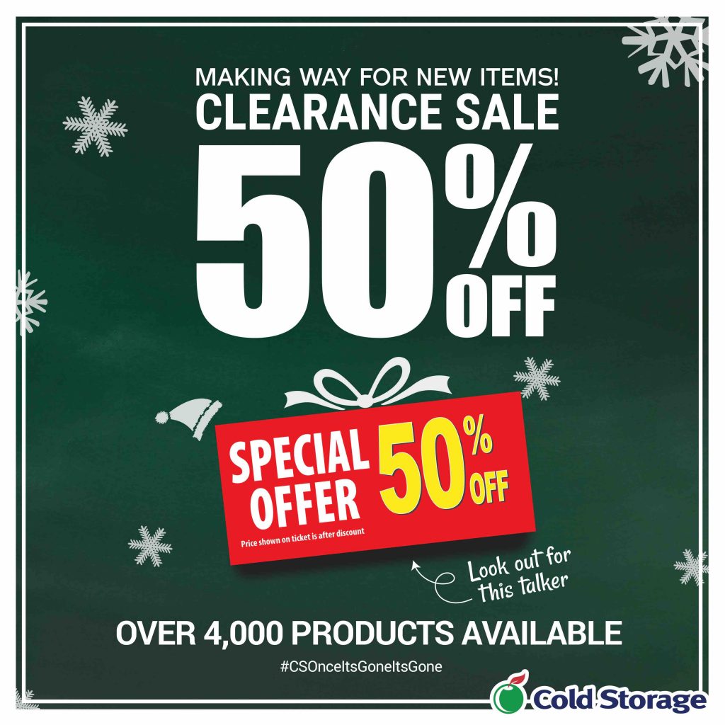 Cold Storage Singapore Clearance Sale While Stocks Last ends 31 Dec 2017 | Why Not Deals